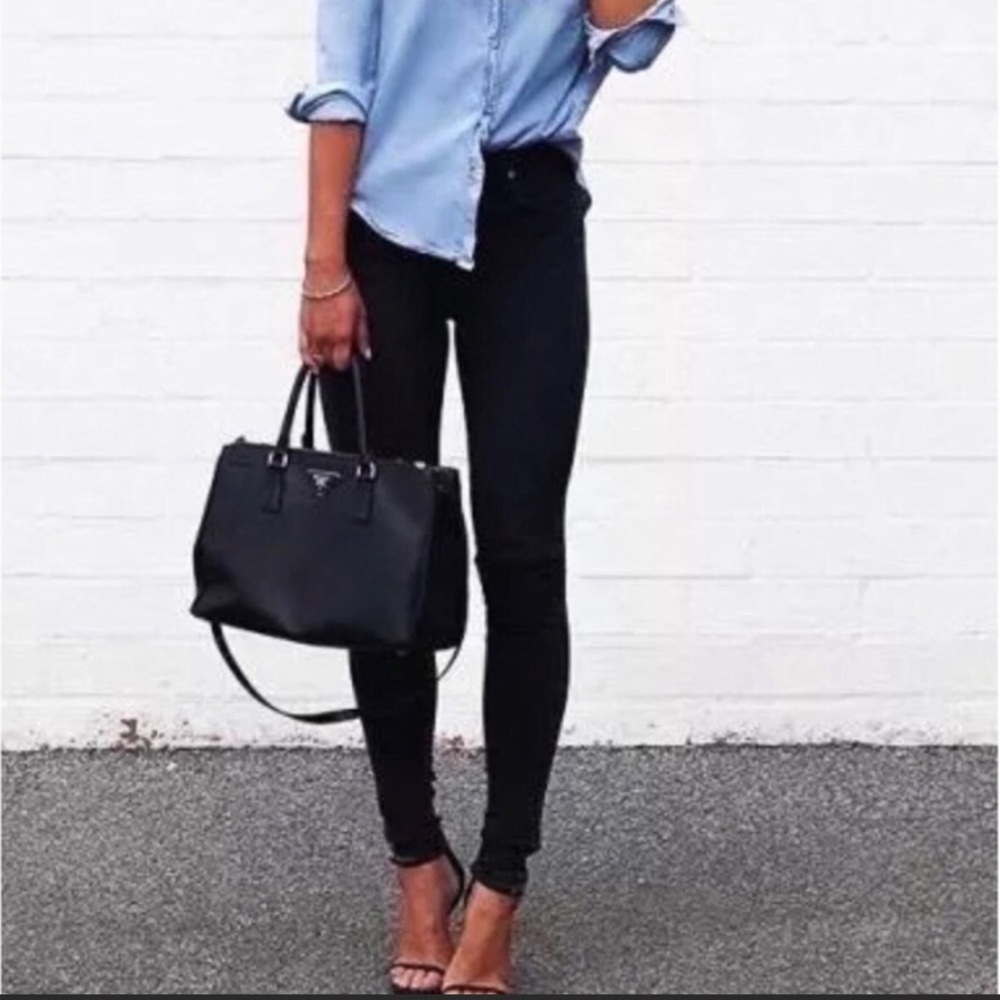 Tory Burch High-Rise black skinny jeans